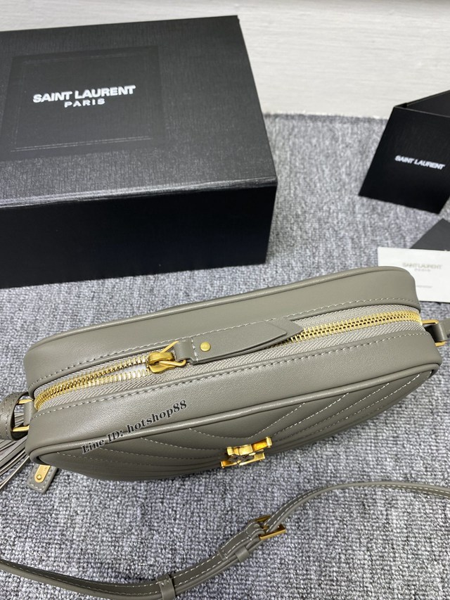 YSL專櫃新款流蘇單肩女包 聖羅蘭LOU絎縫真皮相機包 505730 blys1315
